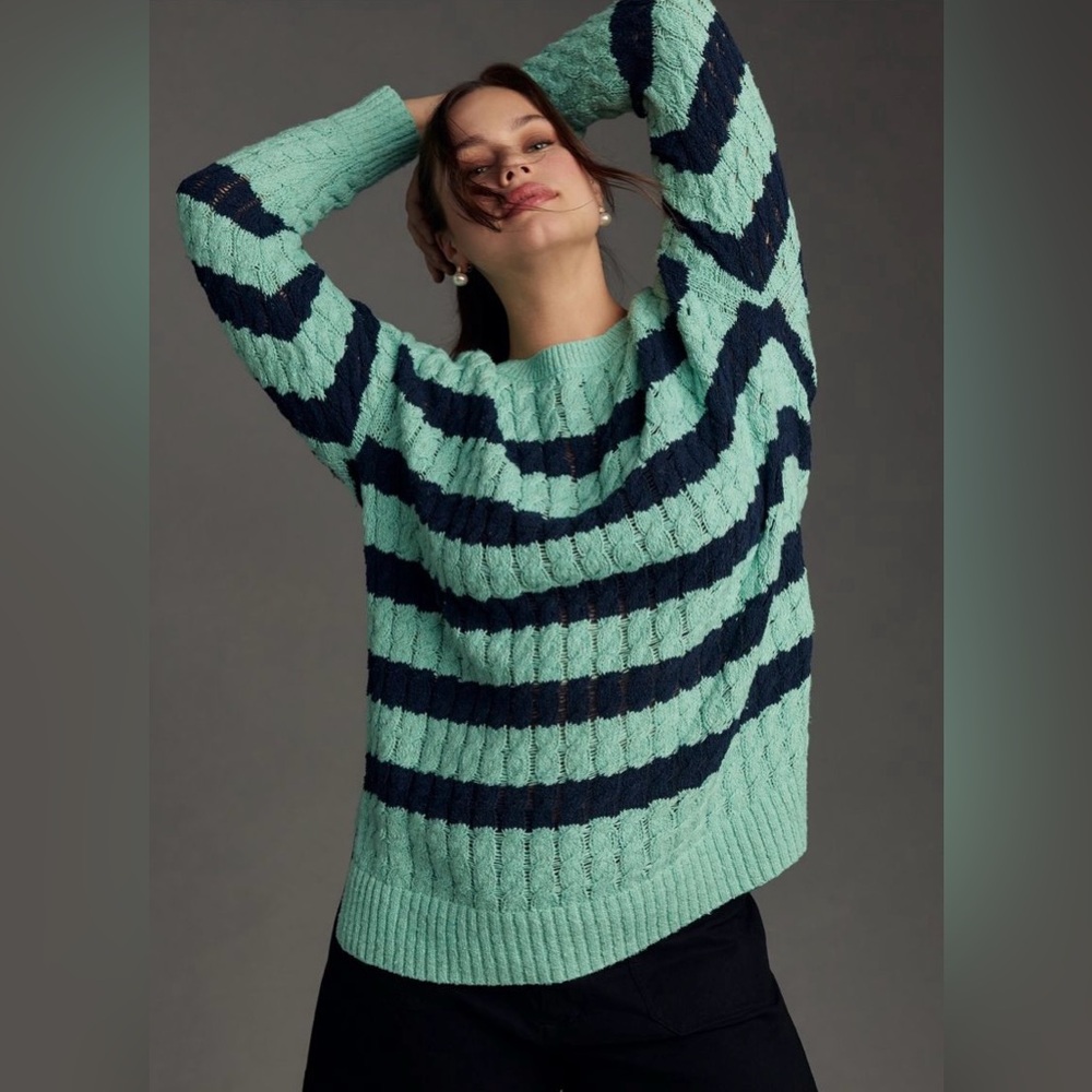 Pilcro Longline Stitch Sweater | Anthropologie